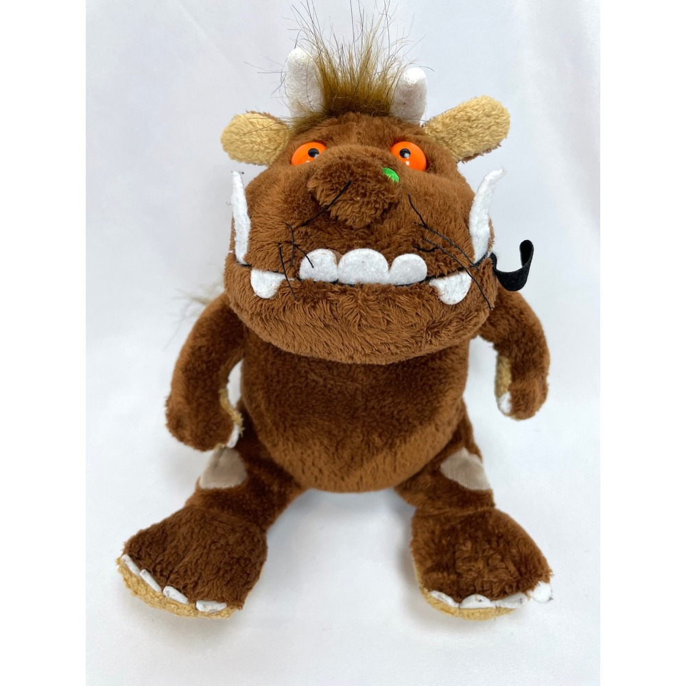 Kids Preferred‎ Gruffalo Plush Brown Monster Stuffed 8" Orange Eyes Sitting 2011